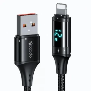 MCDODO CA-1060 DİJİTAL EKRANLI Usb-A To Lightning HIZLI DATA-ŞARJ KABLOSU 3A 1.2M
