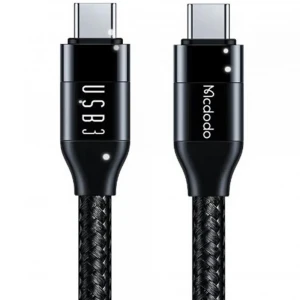 MCDODO CA-7132 TYPE-C TO TYPE-C USB 3 100W DATA AKTARIM VE ŞARJ KABLOSU 1.2 M - SİYAH