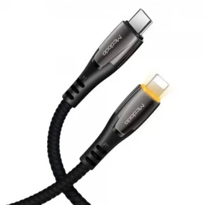 MCDODO CA-7651 36W Type-C To Lightning Hızlı Data-Şarj Kablosu 1.8M 3A - Siyah