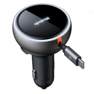 MCDODO CC-4850 80W USB-C Geri çekilebilir kablo Hızlı araç şarj cihazı