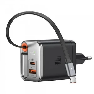 MCDODO CH-4281 40W GaN Şarj Adaptörü Dahili Geri Çekilebilir Kablolu