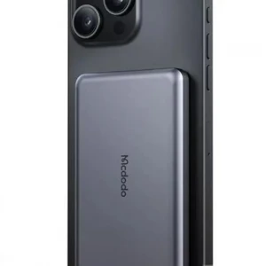 MCDODO MC-4641 20W 5000mAh Metal Ultra İnce Manyetik Kablosuz Power Bank Siyah