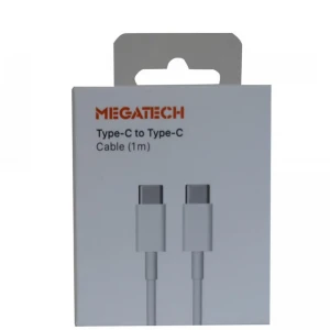 Megatech CC22 1mt Usb Type-C to Type-C Şarj ve Data Kablosu