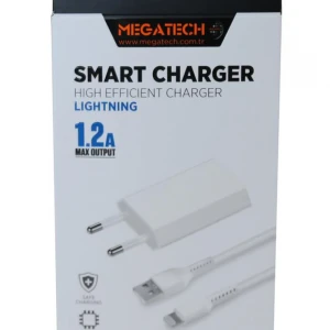 Megatech MT-Cl1 1.2ın Usb Ev Şarj Kafa+Iphone Kablo