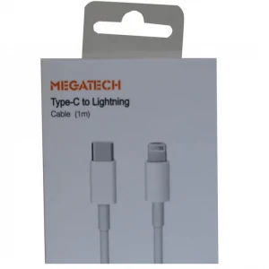 Megatech MT-D3L-T 1mt Usb Type-C to Lightning  Şarj ve Data Kablosu