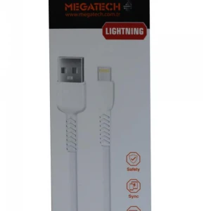 Megatech Mt-Dl24 Lightninig Beyaz 1Mt Şarj Kablosu