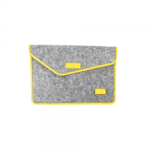 Mınbag Aba 15" Gri-Sarı Keçe Laptop Çantası 