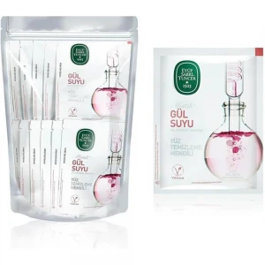 Mistik Gül Suyu Yüz Temizleme Mendili 75li Küçük Boy Doy pack Poşet