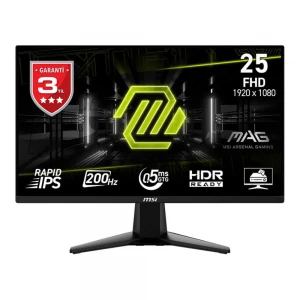 Msi 24.5" Mag 255F E20 1920x1080 Flat Rapid Ips 200Hz 0.5Ms (Gtg) Hdmı Dp Gaming Monitör