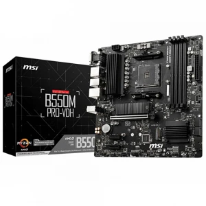 Msi B550M PRO-VDH AM4 DDR4 4400(OC) HDMI DP VGA M.2 USB3.2 MATX Anakart