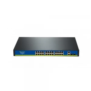 Nova HIF2422GBL-C 24 Port Poe+ 10-100 Mbps 2 Port 10-100-1000 Mbps 2 SFP Switch
