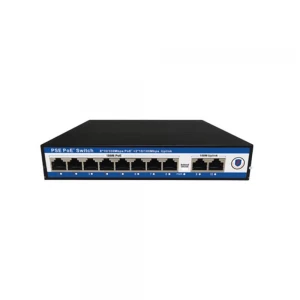 Nova NVC-PSE0820 8 Port Poe+ 10-100 Mbps 2 Port 10-100 Mbps Uplink Switch 120W