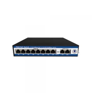 Nova NVC-PSE0820G 8 Port Poe+ 10-100 Mbps 2 Port 10-100-1000 Mbps Uplink Switch 120W