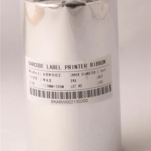 Ribbonsan WX-10FBK 110-300MT Wax Ribbon