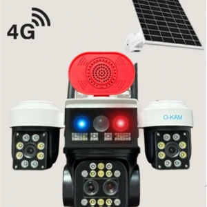 OKam O-KAM 5051 3 LENS 10X OPTİK ZOOM 4G SOLAR RED SPEAKER PTZ KAMERA