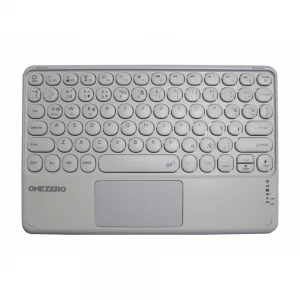 Onezero No:102 Beyaz Bluetooth Touch PAD li Klavye Slim