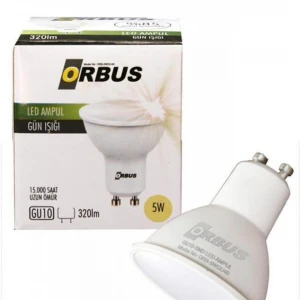 Orbus Orb-5w 5w Beyaz Işık Gu10 300lm 15.000 Saat Led Ampul