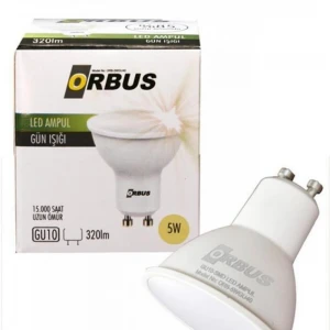 Orbus Orb-5w Gu10 300lm 15.000 Saat Led Sarı Işık 