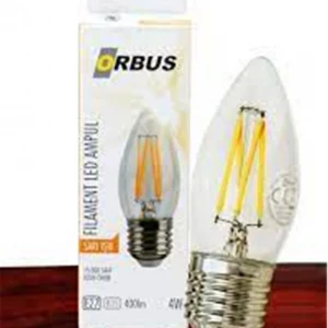 Orbus ORB-B36 Mum 4W E27 Clear Dekoratif Led Ampul 400 Lm Ra80 220-240V-50Hz