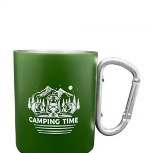 ORCAMP Karabina Çelik Kupa Yeşil 180ml OUT-1850