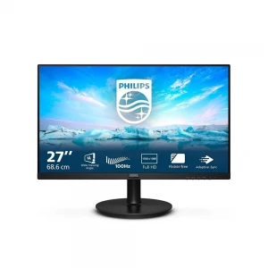 Philips 27" 271V8LAB-00 4ms 100Hz 1920x1080 FullHD VGA HDMI Multimedya (VESA) Siyah Monitör