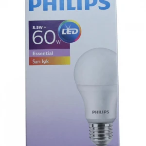 Philips Ess Led Bulp 8,5-60w e27 2700k Sarı Ampul (770085)