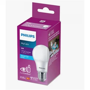 Philips Ledbulb 720 lumen  8w 6500k Led Beyaz E27 220-240w