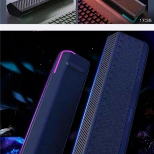 Philips Spa5308 Usb+3.5MM+Bluetooth Şarjlı RGB Işıklı Soundbar Hoparlör
