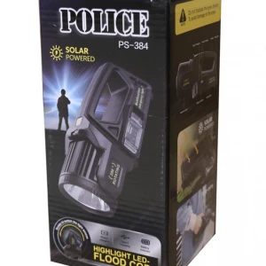 Polıce PS-384  Güneş Enerjili, Enerji Göstergeli, Telefon Şarj Etme Özellikli  Spot Fener