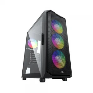 PowerBoost PB-P521B 750w 80+ Bronze USB 3.0 ATX Mesh RGB fan siyah Kasa