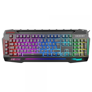 Rampage KB-R63 STAGE Siyah 4 Makro Fonksiyon Sese Duyarlı Işıklı RGB Q USB Oyuncu Klavyesi