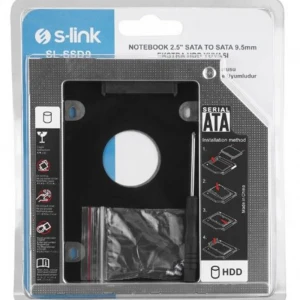 S-link SL-SSD9 SATA to SATA 9.5mm Notebook Ekstra Hdd Yuvası