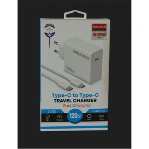 Megatech (MG-CH120WTT) 120W Type-C To Type-C Şarj Aleti