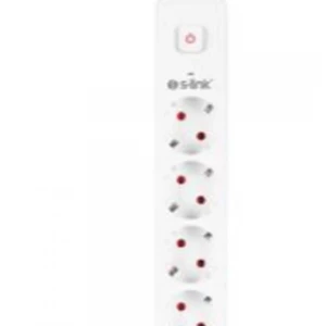 S-link SPG403U 1.5m 1.5mm 100 yüzde  Bakır 750 Joule 3 Usb 5V2.4A 4lü Anahtarlı Akım Korumalı Priz