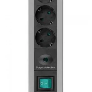S-link SPGKS03 1.5m 3G1.5mm2 900 Joule 3Lü Akım Kor. Gri Priz Çoklayıcı