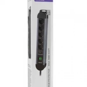 S-link SPGKS05 1.5m 3G1.5mm2 900 Joule 5Li Akım Kor. Gri Priz Çoklayıcı