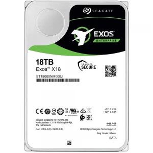 Seagate 18TB Exos ST18000NM000J X18 7200Rpm 256Mb 6Gbit-sn 7-24 Nas Harddisk (İthalat)