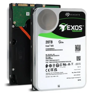 Seagate 20TB Exos X20 ST20000NM007D 3.5 7200 512e 7-24 Nas Sata Sabit Disk (İthalat)