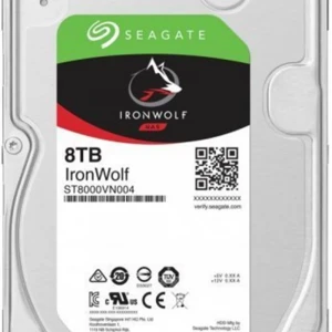 Seagate 8Tb ST8000VN004 Ironwolf 3,5" 7200Rpm 256Mb Rv Sensör, Sata 3, 7-24  Nas Diski
