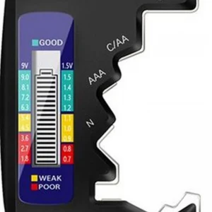 Sline M-005 Pil Test Cihazı 9V, 1.5V, AA, AAA, N Tipi Pil Testi