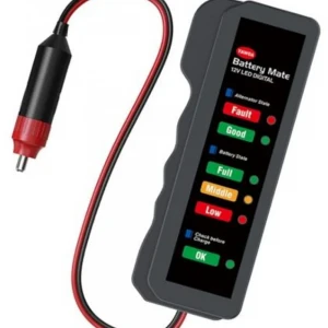 Sline M-007 Dijital Akü Test Cihazı 12V LED Gösterge ile Akü Durumu Ölçer