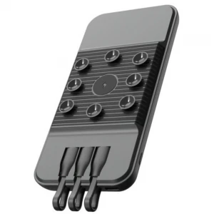 SnapMax SNP-3007 10.000 mah Siyah Vantuzlu Kablosuz ve 3in1 Kablolu Powerbank