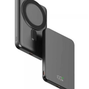 Snapron SNP-3020 Slim PD 22.5W Hızlı Şarj Lcd Ekran Magsafe 5000 mAh Powerbank