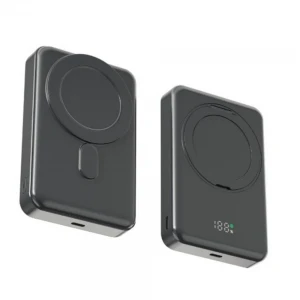 Snapron SNP-3025 PD 22.5W Hızlı Şarj Lcd Ekran Magsafe 10000 mAh Powerbank