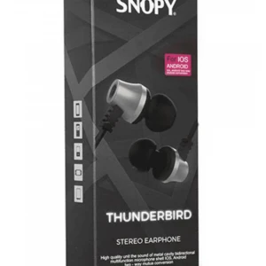 Snopy SN-J02 Thunderbird Mobil Telefon Uyumlu Kulak içi Beyaz-Gümüş Mikrofonlu KulaklıK