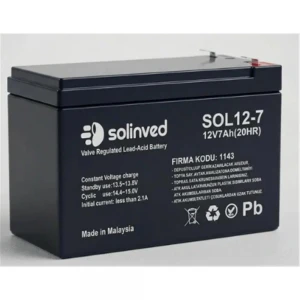 Solinved 12v 7AH Kuru Akü Premium