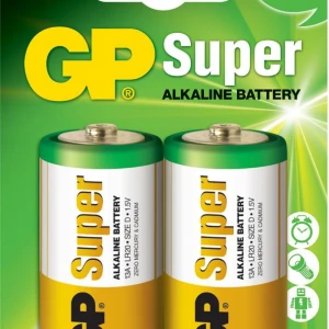 Süper Alkalin LR20 D Boy Kalın 2li Paket Pil GP13A-2U2