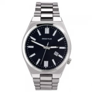 Swiss Plus Man Watch Basic Seri Model-1 ST3533AGS Black-Silver(Kol Saati)