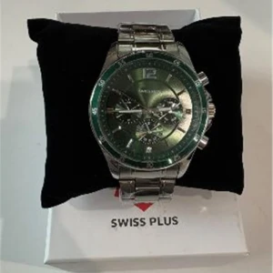 Swiss Plus Man Watch Basic Seri Model-2 ST3516AGS Green-Silver(Kol Saati)