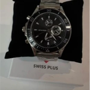 Swiss Plus Man Watch Basic Seri Model-7 ST3504AGS Lüx Black-Silver(Kol Saati)